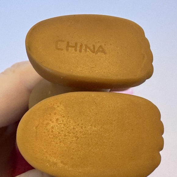 Vintage Troll Doll Red & Green Eye Pink Hair Red Star Belly Stamp Wish - Picture 4 of 4